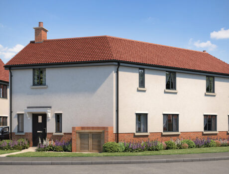 Architectural CGI impression of the Blakeney house type on the Lilacs housing development