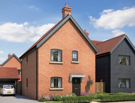 Architectural CGI impression of the Framlingham house type on the Lilacs housing development